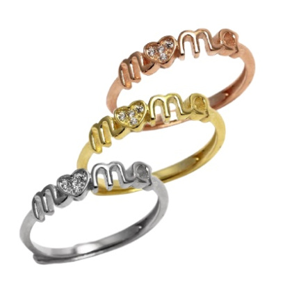 Δαχτυλίδι Ασημένιο “mama”